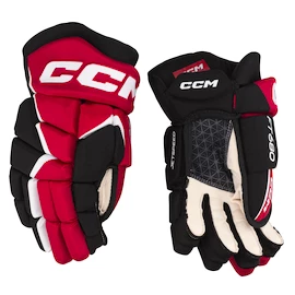 Eishockeyhandschuhe CCM JetSpeed FT680 Black/Red/White Senior