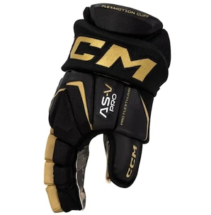 Eishockeyhandschuhe CCM Tacks AS-V PRO black/gold Senior