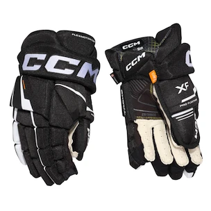 Eishockeyhandschuhe CCM Tacks XF Black/White Junior