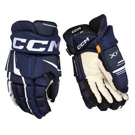 Eishockeyhandschuhe CCM Tacks XF PRO Navy/White Junior