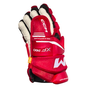 Eishockeyhandschuhe CCM Tacks XF PRO Red/White Junior 11 Zoll