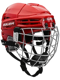 Eishockeyhelm Bauer RE-AKT 100 Combo Red Bambini 
