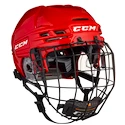 Eishockeyhelm CCM Tacks 910 Combo Red Senior
