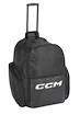 Eishockeytasche mit Rollen CCM  Wheel Backpack 18 Black Senior