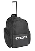 Eishockeytasche mit Rollen CCM Wheel Wheel Backpack 18 Black