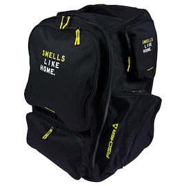 Eishockeytasche mit Rollen Fischer Backpack Black/Yellow Senior