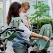 Fahrrad Kindersitz Urban Iki Rear seat Carrier mounting Icho Green/Kurumi Brown