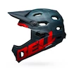 Fahrradhelm Bell  Super DH Spherical Mat Blue/Crimson