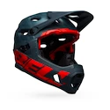 Fahrradhelm Bell  Super DH Spherical Mat Blue/Crimson
