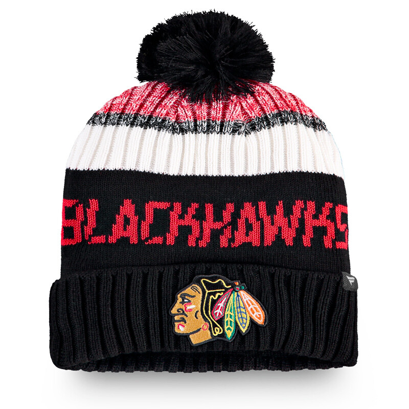 Fanatics Authentic Pro Rinkside Goalie Beanie Pom Knit Nhl Chicago Blackhawks Sportartikel Sportega
