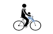 !FAULTY! Fahrrad Kindersitz Thule Yepp Mini, Hellblau  Blau