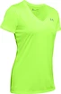 Frauen Under Armour Tech V-Ausschnitt Twist grünes T-Shirt