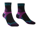 Frauensocken Bridgedale  Trail Run Lightweight T2 Merino Sport ¾ Crew Damson