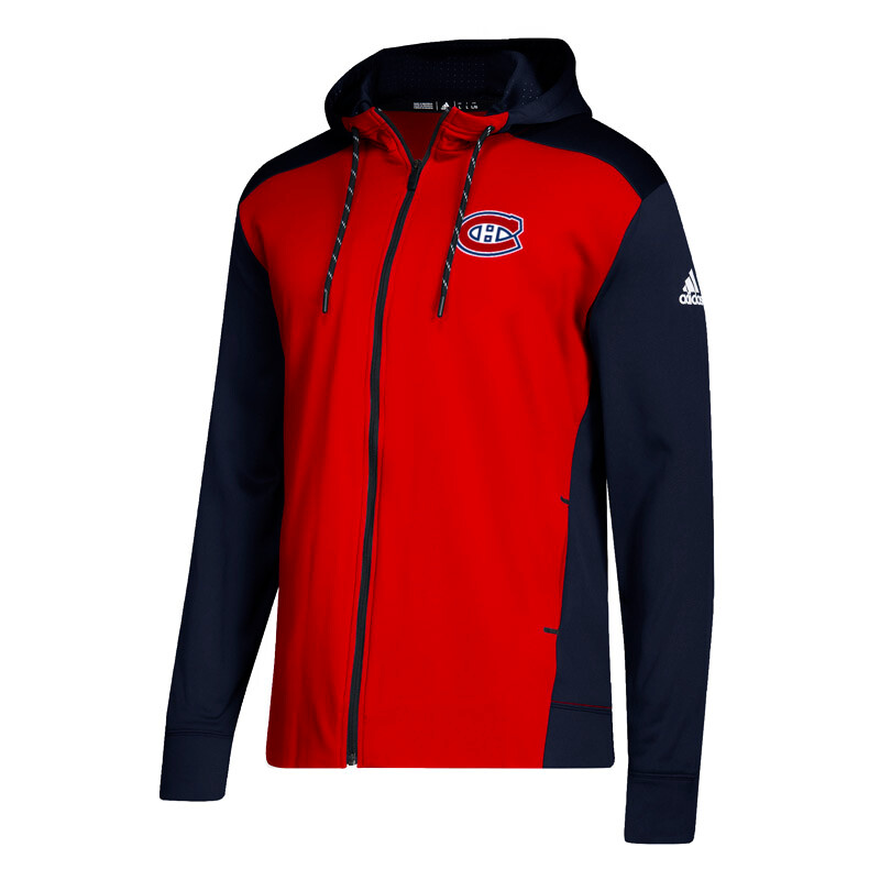 Full Zip Hooded Sweatshirt Adidas Nhl Montreal Canadiens Sportartikel Sportega
