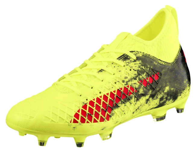 FuBballschuhe Puma FUTURE 18.3 FG Fizzy Yellow Red Sportega