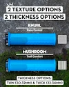 Griffe PEATY'S  Monarch knurl thin turquoise (pgm-knl-thn-trq-20)