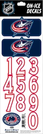 Helmnummer Sportstape ALL IN ONE HELMET DECALS - COLUMBUS BLUE JACKETS - DARK HELMET