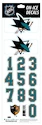 Helmnummer Sportstape  ALL IN ONE HELMET DECALS - SAN JOSE SHARKS