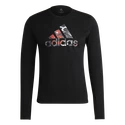 Herren adidas Fast Graphic LS Tee Schwarz