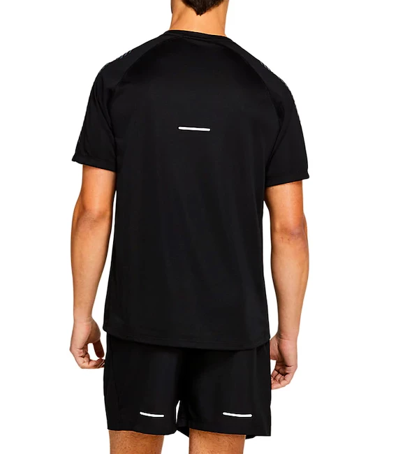 Herren T-Shirt Asics Icon SS Top Schwarz / Grau | Sportega