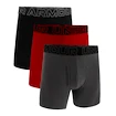 Herren Boxer Shorts Under Armour Perf Cotton Solid 6in 3Pack Castlerock Heather