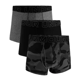 Herren Boxer Shorts Under Armour Perf Tech Print 3in 3Pack Black