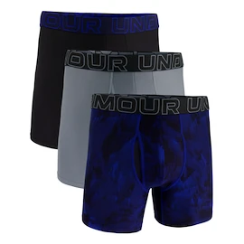 Herren Boxer Shorts Under Armour Perf Tech Print 6in 3Pack Royal