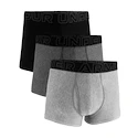 Herren Boxer Shorts Under Armour Perf Tech Solid 3in 3Pack Steel Heather  XL