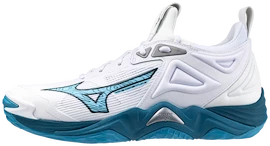 Herren Hallenschuhe Mizuno WAVE MOMENTUM 3 White/Sailor Blue/Silver