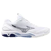 Herren Hallenschuhe Mizuno  Wave STEALTH 6 White/Bellwether Blue  EUR 44