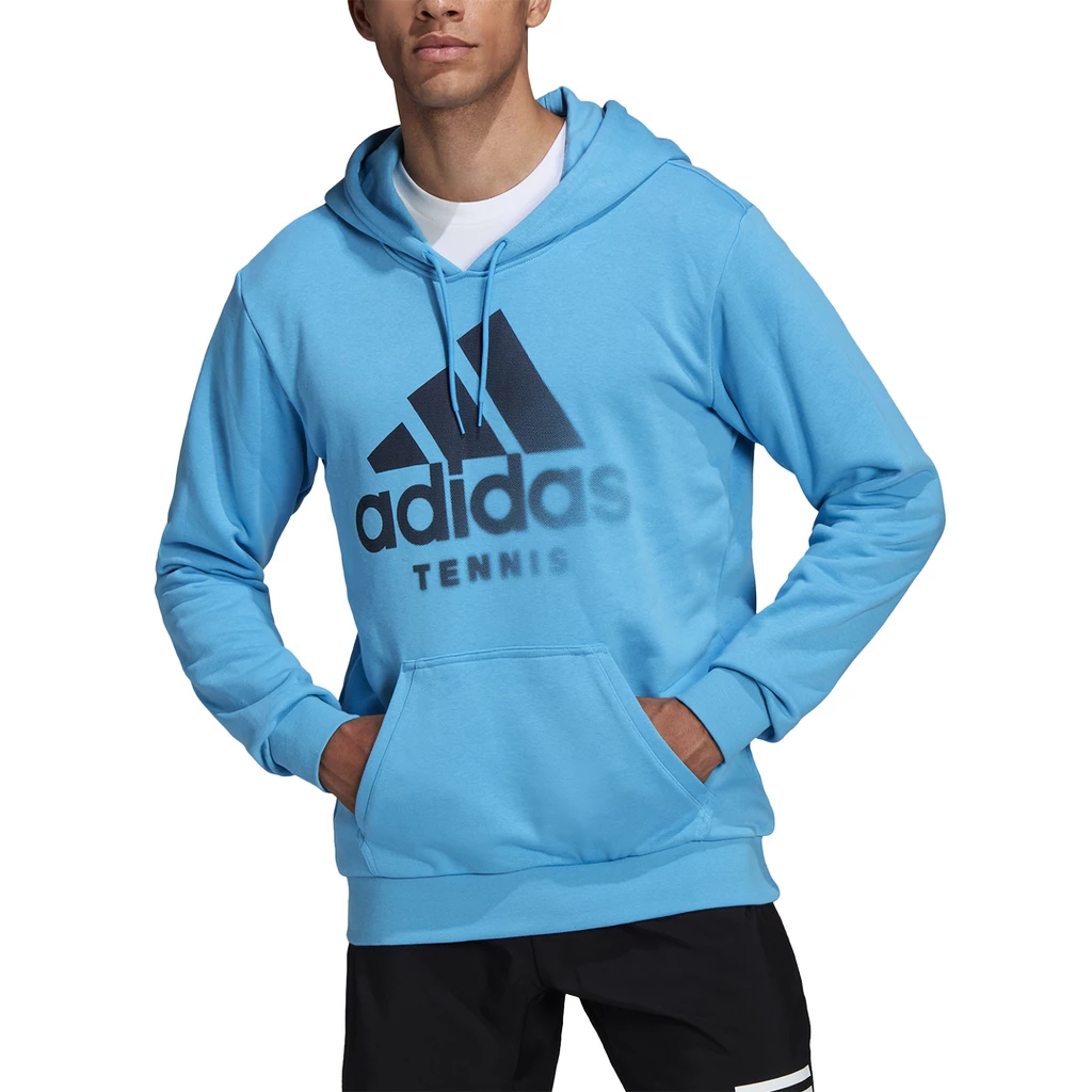 Herren Hoodie adidas Category Graphic Hoodie Blue Sportega