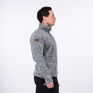 Herren Hoodie Bergans  Hareid Fleece Grey