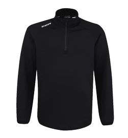 Herren Hoodie CCM LOCKER ROOM FLEECE 1/4 ZIP Black