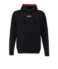 Herren Hoodie CCM Team Fleece Pullover Hoodie Black