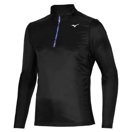 Herren Hoodie Mizuno Hybrid LS HZ/Black