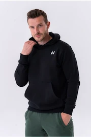 Herren Hoodie Nebbia Pull-over Hoodie with a Pouch Pocket 331 black