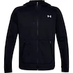 Herren Hoodie Under Armour  Charged Cotton Fleece FZ Hoodie black