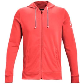 Herren Hoodie Under Armour RIVAL TERRY FZ HD Red