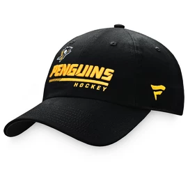 Herren Kappe Fanatics Authentic Pro Locker Room Unstructured Adjustable Cap NHL Pittsburgh Penguins