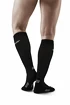 Herren-Kompressionssocken CEP  RECOVERY Black/Black