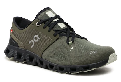 Herren Laufschuhe On  Cloud X Running Cloud X 3 Olive/Reseda