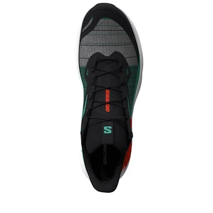 Herren Laufschuhe Salomon Genesis Black/Electric Green/Cherry Tomato  UK 9