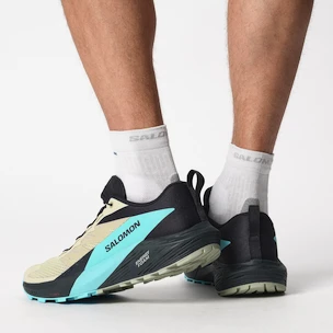 Herren Laufschuhe Salomon Sense Ride 5 Alfalfa / Carbon / Peacock Blue  UK 11