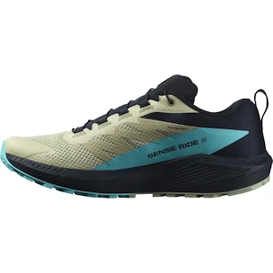 Herren Laufschuhe Salomon Sense Ride 5 Alfalfa / Carbon / Peacock Blue  UK 11