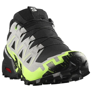 Herren Laufschuhe Salomon Speedcross 6 Gore-Tex Black/Alloy/Green Gecko