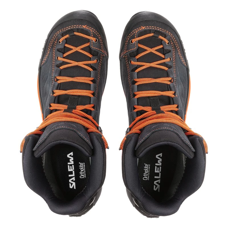 Herren Outdoorschuhe Salewa MS MTN Trainer Mid GTX Asphalt Fluo Orange Sportega