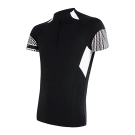 Herren Radtrikot Sensor Cyklo Race Black/White