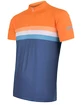 Herren Radtrikot Sensor  Cyklo Summer Stripe Blue/Orange