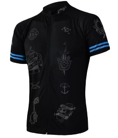 Herren Radtrikot Sensor Cyklo Tattoo Black