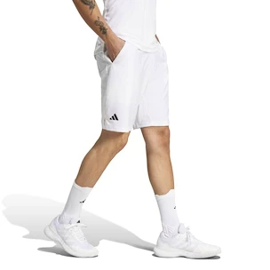 Herren Shorts adidas  Club 3 Stripes Short White